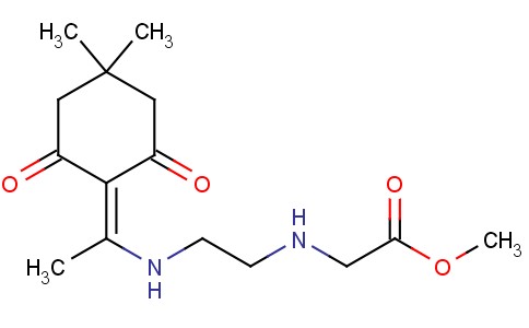 Glycine, N-[2-[[1-(4,4-dimethyl-2,6-dioxocyclohexylidene)ethyl]amino]ethyl]-, methyl ester